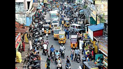 Jeenis Road in Saidapet is a traffic chokepoint