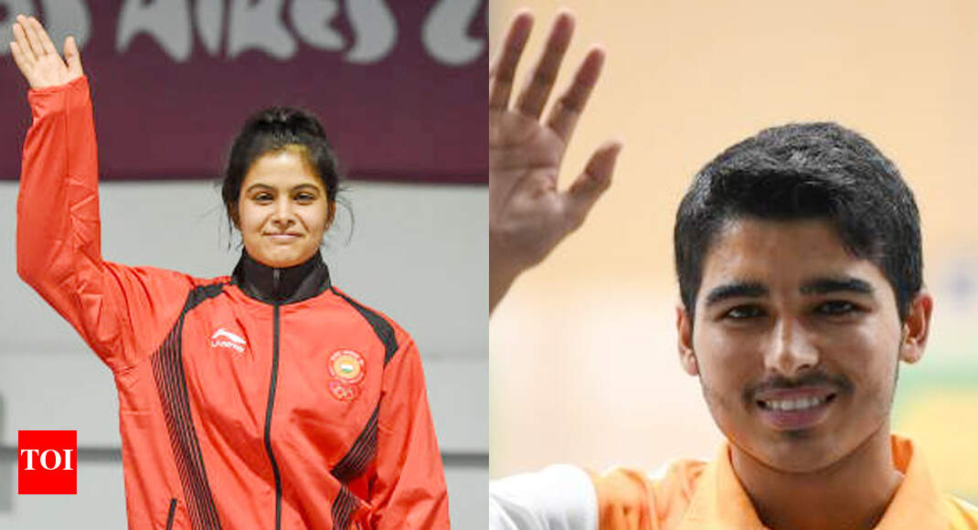 Asian Shooting Championships: Manu-Saurabh win mixed event gold with junior world record - Times of India