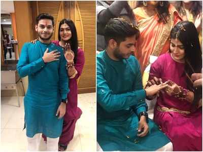 Sidharth Sagar and Subuhi Joshi get engaged in Delhi; share pictures of their intimate affair
