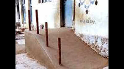 SCB builds ramps to aid disabled at polling booths | Hyderabad News ...