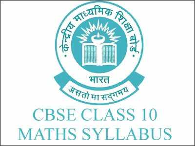 CBSE Class 10 Maths syllabus for year 2018-19