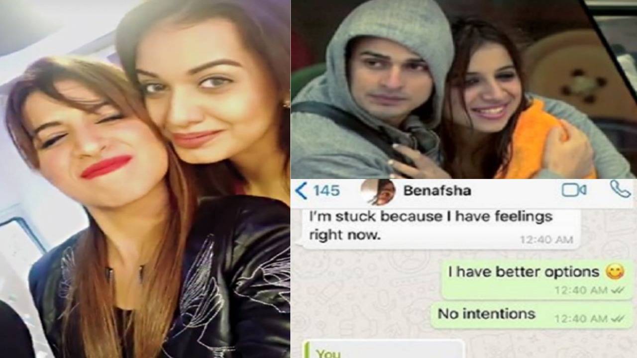 Divya Agarwal shares screenshots of private conversation with Benafsha  against ex Priyank, latter rushes to his rescue - Times of India