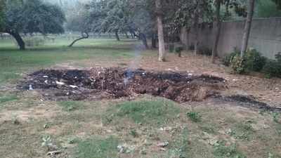 Burning of tree leaves and waste daily