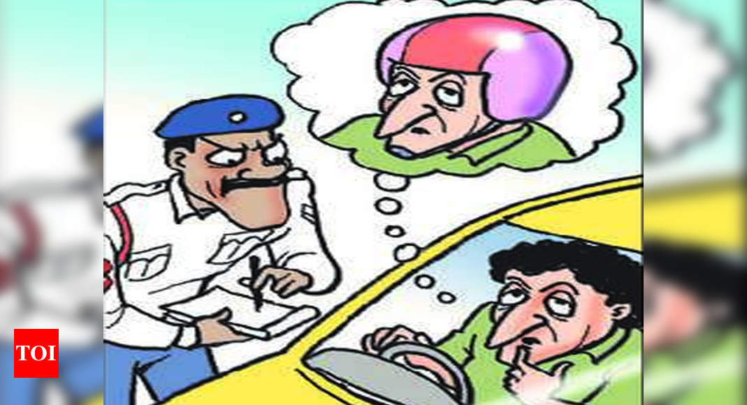 Car driver gets e-challan for ‘not wearing helmet’ | Nagpur News ...