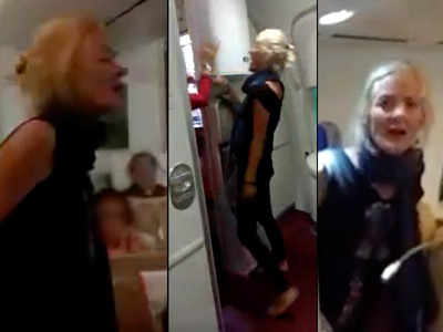 On cam: Unruly foreign passenger abuses AI flight attendants after being denied another glass of wine