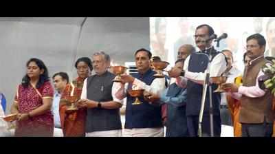Bihar deputy chief minister opens puja ghat