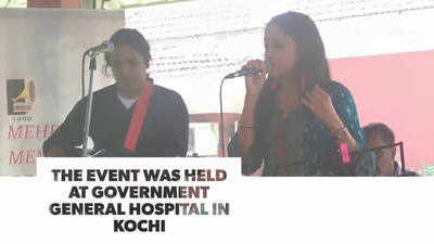 Singers Chitra Pai and Sam Shiva perform at 'Arts and Medicine' show