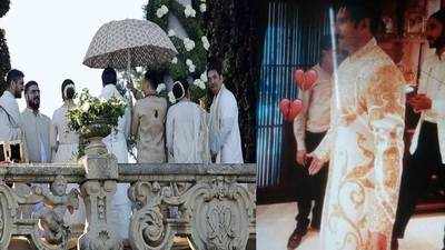 Pics and Videos: Deepika Padukone, Ranveer Singh's Konkani style wedding, fireworks in display