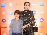 Kiaan Raj Kapoor and Karisma Kapoor