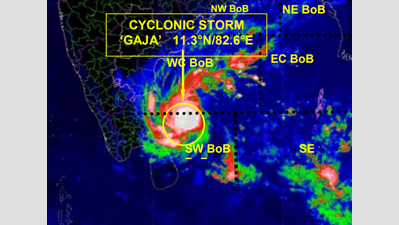 Cyclone Gaja to make landfall near Nagapattinam in TN around midnight