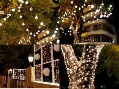 Ranveer Singh-Deepika Padukone wedding: Couple's houses are all lit up and decorated with lights and beautiful flowers