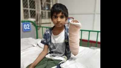 Tricky op by city doctors saves snake-bitten Nanded boy's hand