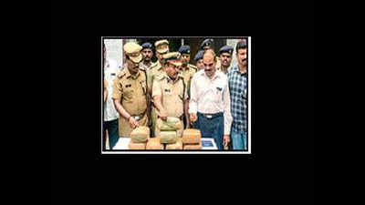 Ganja worth Rs 3 lakh seized from Circar Express