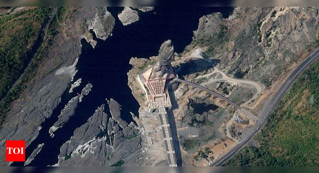 Satellite image shows Statue of Unity from space | India News - Times