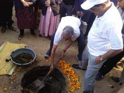 Top bureaucrats empty toilets to end stigma, attend Toilet Parliament in UP village