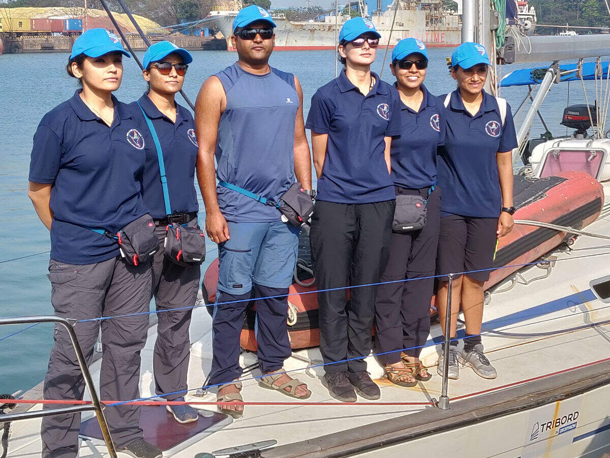 Women officers on SV Frama want to do one better than INSV Tarini crew |  India News - Times of India