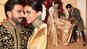 Watch: Ranveer Singh fixes wife Deepika Padukone’s saree at their wedding reception, blows kisses