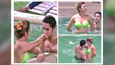 Bigg Boss 12: Jasleen Matharu and Rohit Suchanti romance in the swimming pool