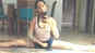 Model Vedieka Dutt shows how to do the gymnastic split