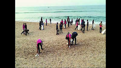 Tourists leave trail of filth at famous Madhavpur beach