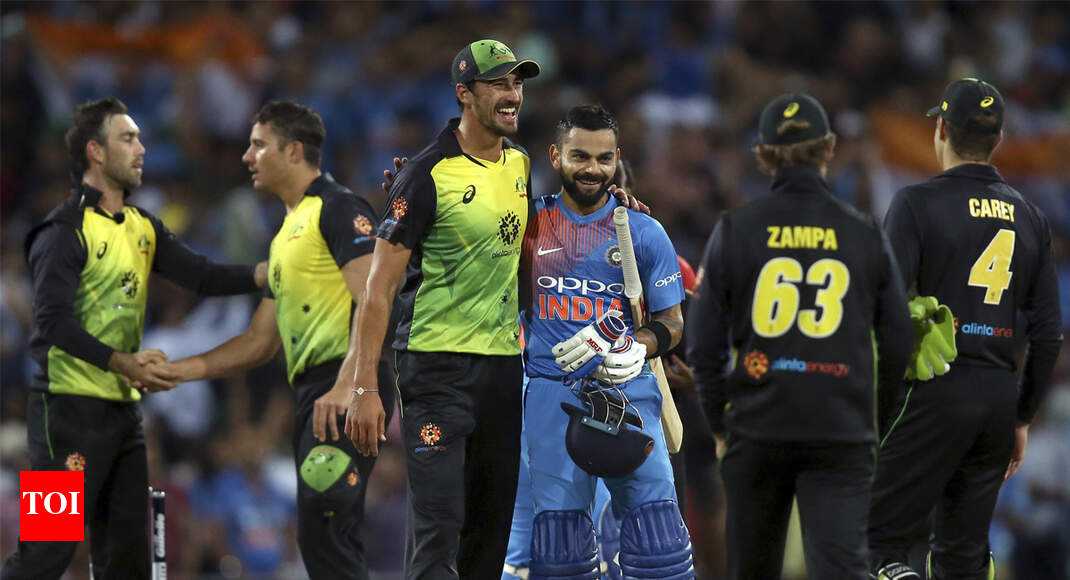 Ind Vs Aus 3rd T20i Highlights Virat Kohli Krunal Pandya Fire Ind Vs Aus 3rd T20i Highlights Virat Kohli Krunal Pandya Fire India To Series Levelling Win Cricket News Times Of