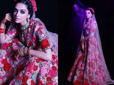 The Actual Deepika Padukone, Anushka Sharma & Priyanka Chopra Sabyasachi  Lehenga Cost | Sabyasachi wedding lehenga, Indian bridal dress, Bridal  lehenga collection