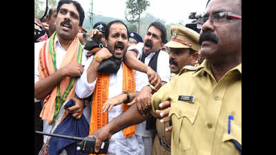BJP leader, seven others held and let off on bail