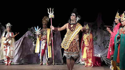 A mythological play Maa Durga Se Kali staged in Lucknow