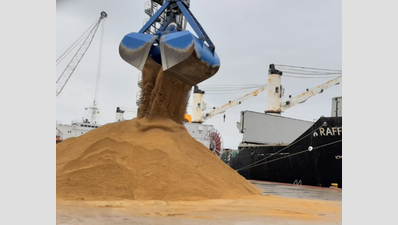 Third consignment of imported sand reaches Ennore port
