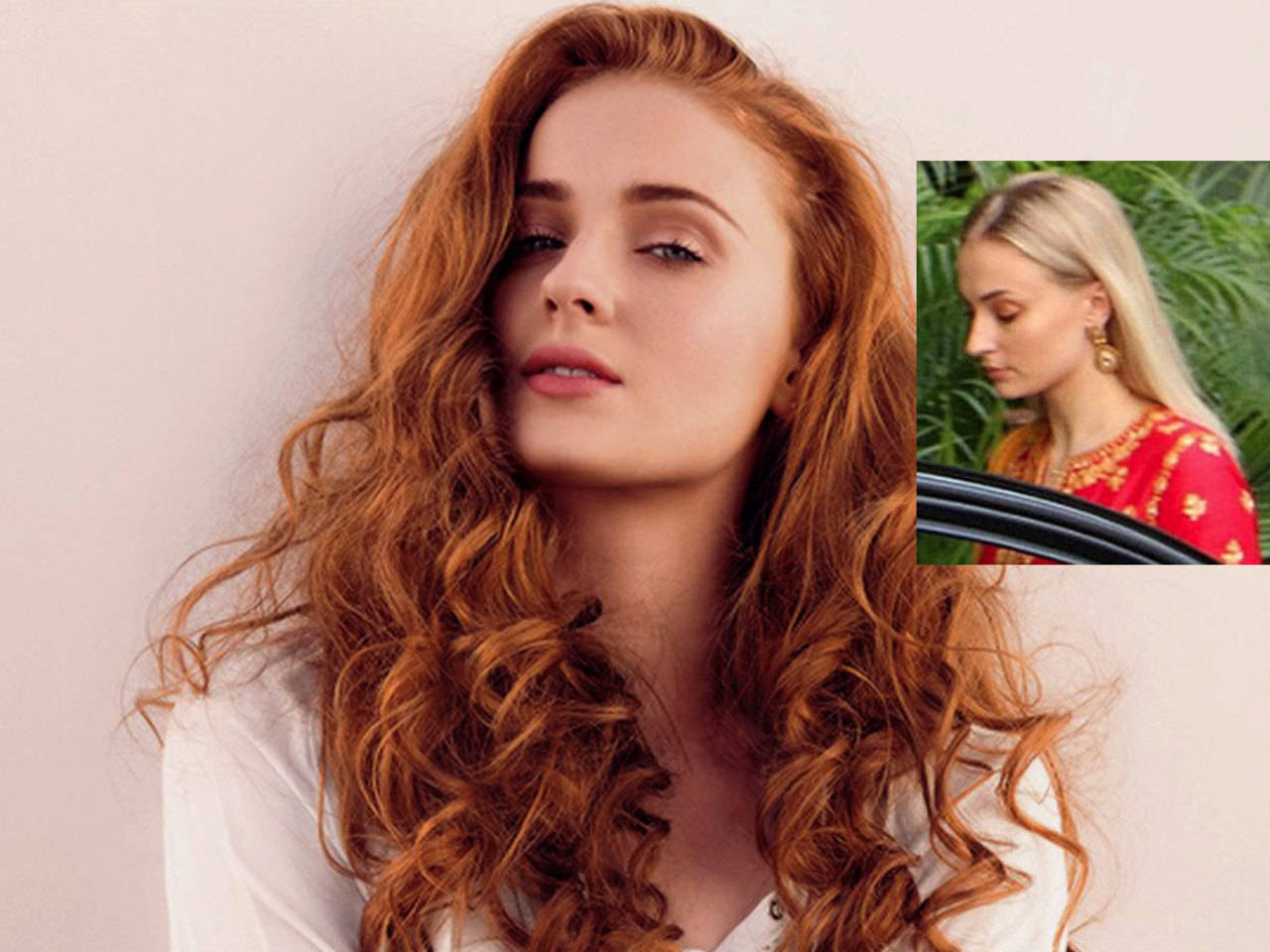 Sophie Turner Has Cherry Red Hair