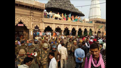 Mathura’s Daan ghati temple’s door closed to protest demolition of 'aarti sthal'