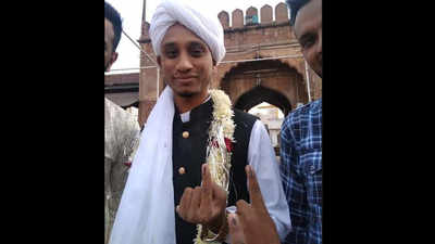 For this Bhopal groom voting comes before marriage
