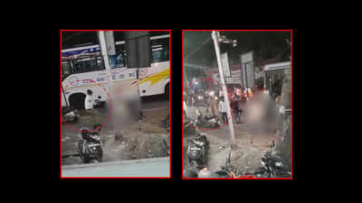 On cam: Man stabbed to death in presence of cops in Hyderabad