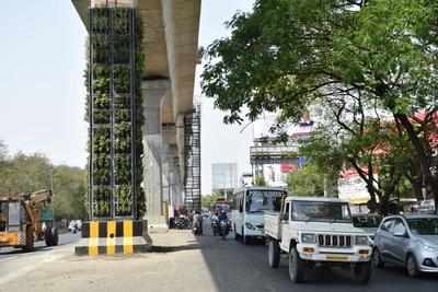 Metro To Develop Vertical Gardens On 200 Pillars Nagpur News Times Of India