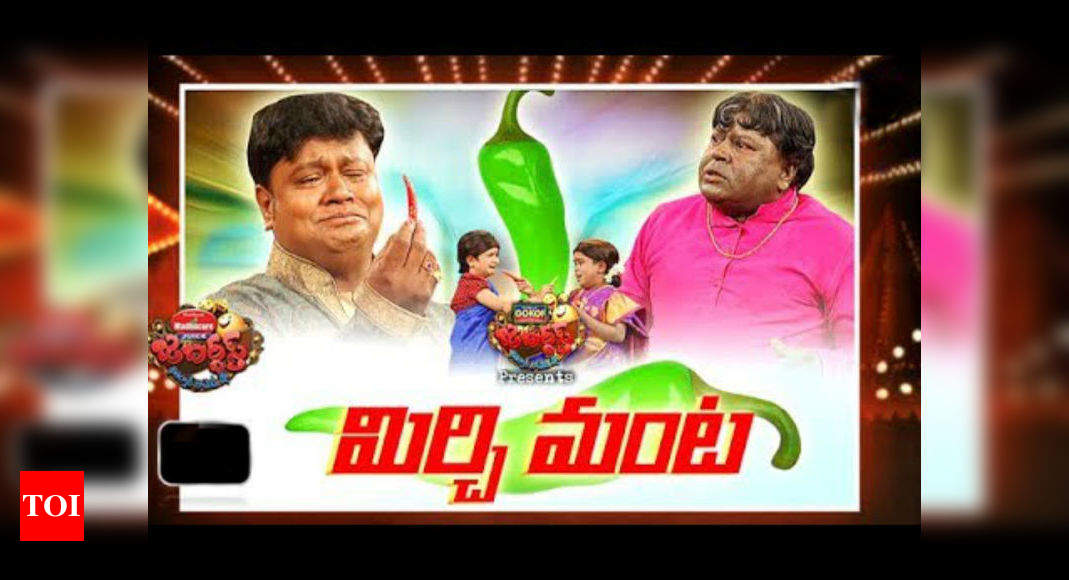 Jabardasth” new anchor poses maddeningly in a red gown.. and surpasses the  old anchors in the