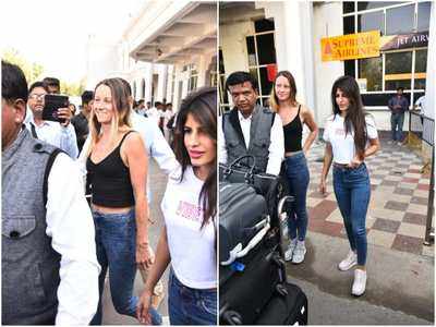 Priyanka Chopra and Nick Jonas Wedding: Jasmin Walia and Elizabeth Chambers Hammer arrive in Jodhpur