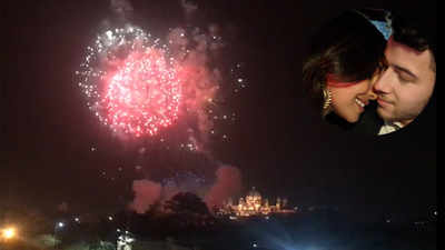 Fireworks at Umaid Bhawan Palace for Priyanka Chopra and Nick Jonas wedding
