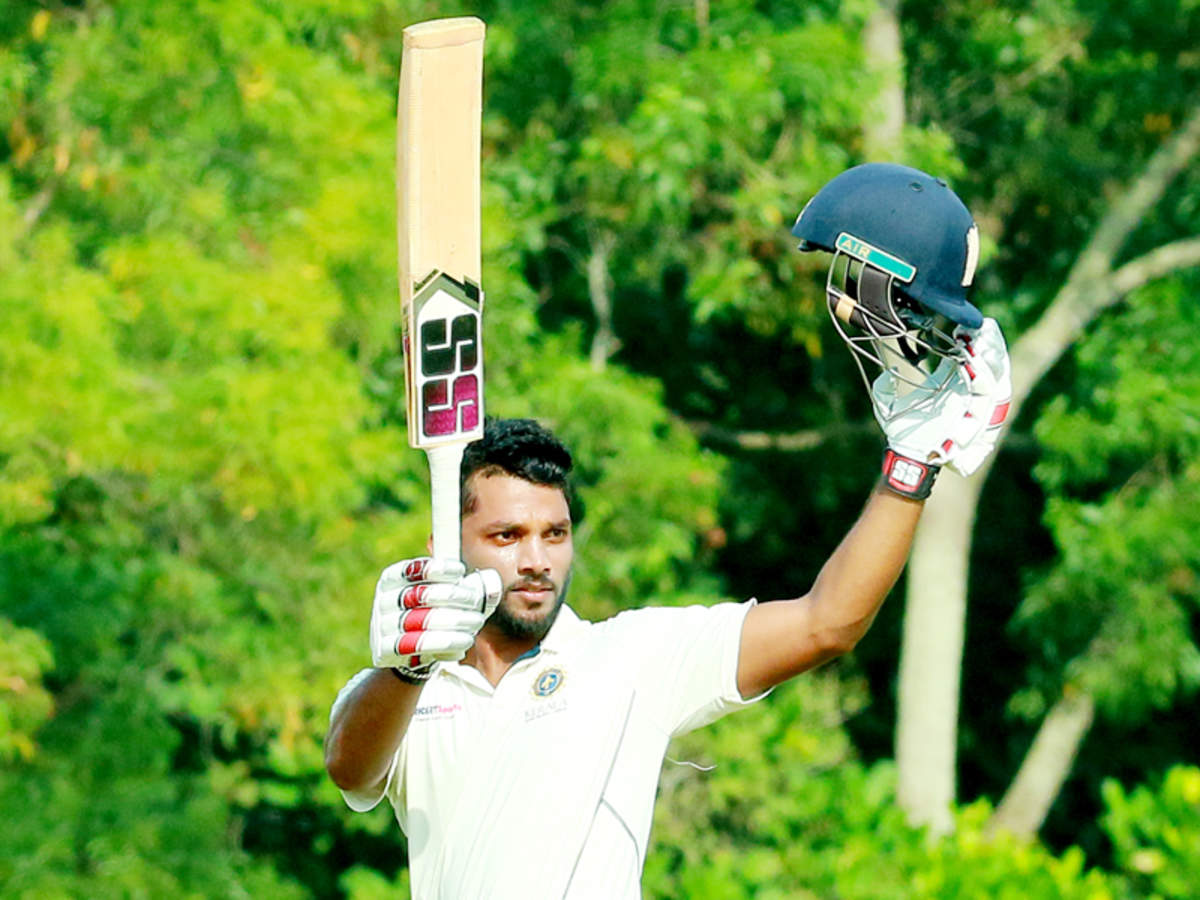 Unbeaten Vishnu Vinod 'turns a corner' with maiden century | Cricket News -  Times of India