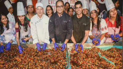 Chef Rahul Dhavale talks about traditional cake-mixing event