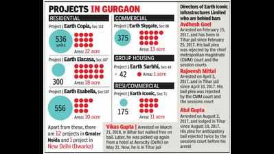 Six Earth projects in city yet to take off, one in Dwarka delayed