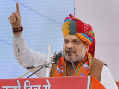 Amit Shah goes full steam in poll-bound Rajasthan, Telangana