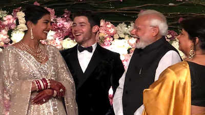Priyanka Chopra, Nick Jonas wedding reception: PM Modi congratulates couple in Delhi