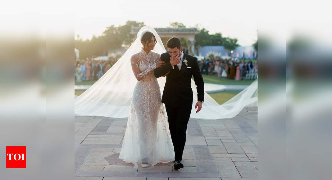 Nick jonas and clearance priyanka wedding veil