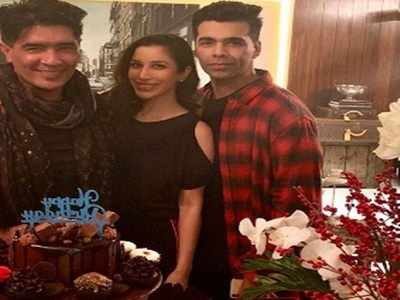 Manish Malhotra celebrates a birthday with Karan Johar, Sophie Choudry and others