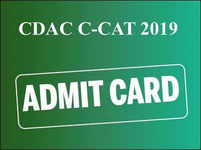 CDAC C-CAT 2019 Admit Card likely to be released today; check how to download