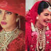 ETHNIC EMPORIUM womens Priyanka Chopra Inspired Red Bridal Wedding Lehenga  Choli Dupatta Ghagra Zarkan Cut Work American Indian Women 7870 SIZE :28 to  44 inches Bust Size As Shown : Amazon.co.uk: Fashion