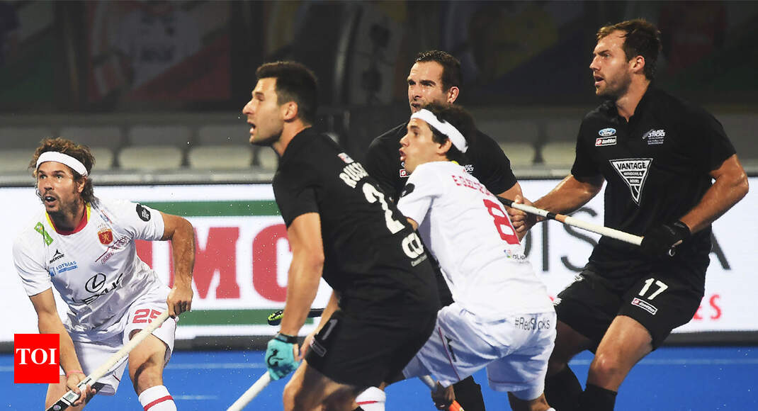 Hockey World Cup: New Zealand hold Spain to 2-2 draw - Times of India