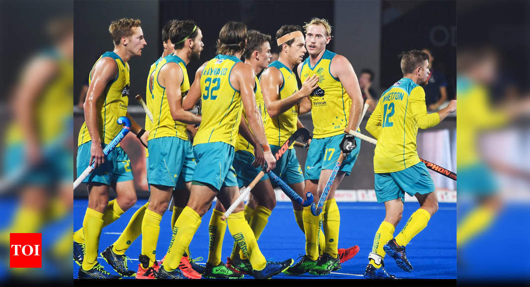 Hockey World Cup Australia Stamp Class With 11 0 Rout Of China Hockey News Times Of India 8595