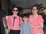 Karisma Kapoor, Kiaan Raj Kapoor and Babita Kapoor