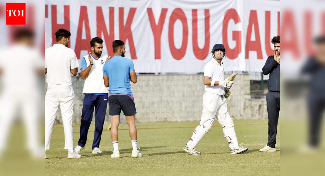Ranji Trophy: Gautam Gambhir takes final bow after last dance for Delhi ...